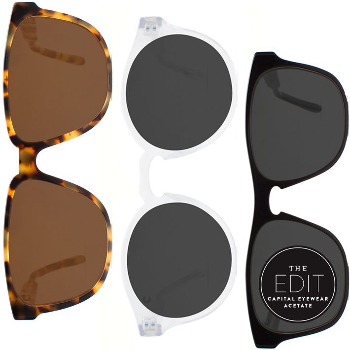 The Edit : Capital Eyewear Acetate Sunglasses