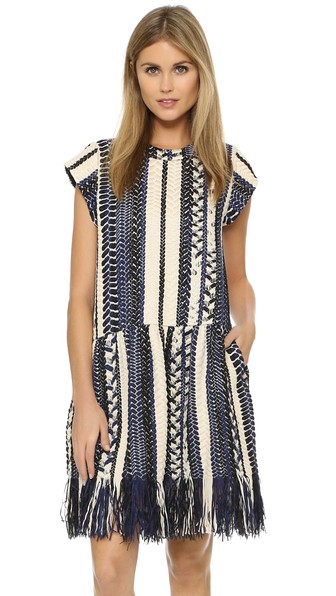 Sea NY Embroidered Shift Dress